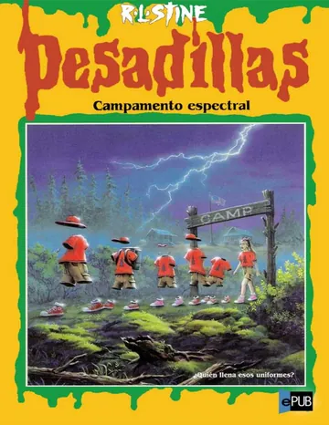 Campamento espectral de R. L. Stine, portada del libro