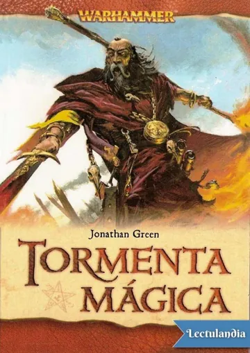 Tormenta mágica de Jonathan Green, portada del libro