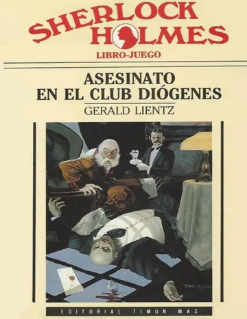 Asesinato en el Club Diógenes de Gerald Lientz, portada del libro