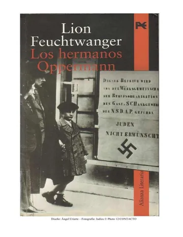 Los hermanos Oppermann de Lion Feuchtwanger, portada del libro