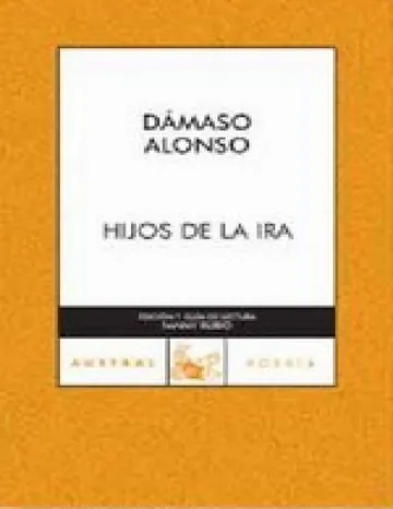 Hijos de la ira de Damaso Alonso, portada del libro