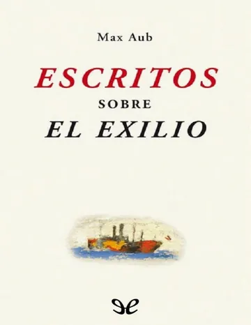 Escritos sobre el exilio de Max Aub, portada del libro