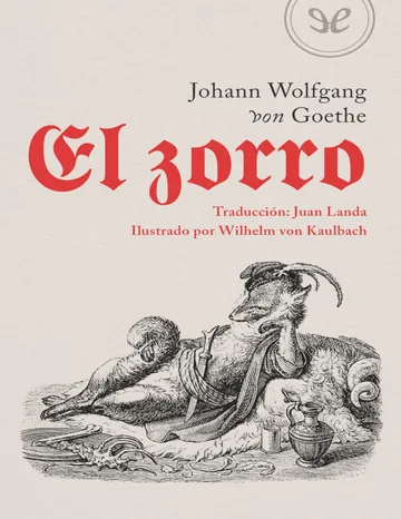 El zorro de Johann Wolfgang von Goethe, portada del libro