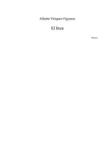 El inca de Alberto Vazquez Figueroa, portada del libro