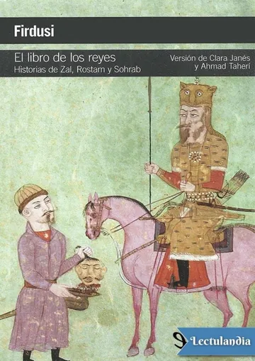 El libro de los reyes de Hakim-Abdul-Qāsim Firdusi, portada del libro