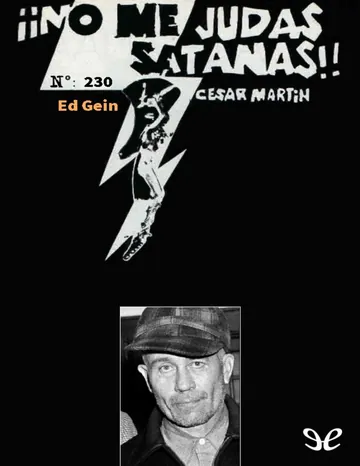 Ed Gein de César Martín, portada del libro