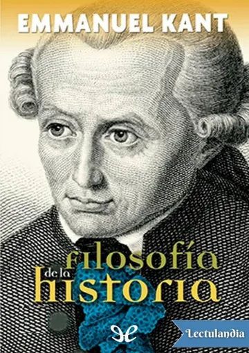 Filosofía de la Historia de Immanuel Kant, portada del libro