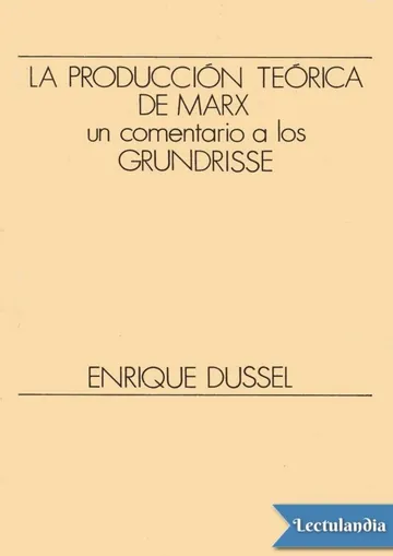 La producción teórica de Marx. Un comentario a los Grundrisse de Enrique Dussel, portada del libro
