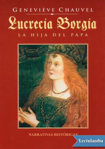 Lucrecia Borgia de Geneviève Chauvel, portada del libro