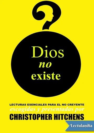 Dios no existe de Christopher Hitchens, portada del libro