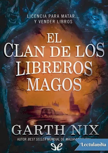 El clan de los libreros magos de Garth Nix, portada del libro