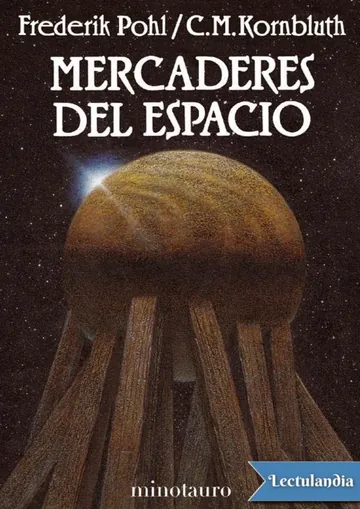 Mercaderes del espacio de Frederik Pohl, portada del libro