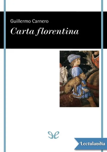Carta florentina de Guillermo Carnero, portada del libro
