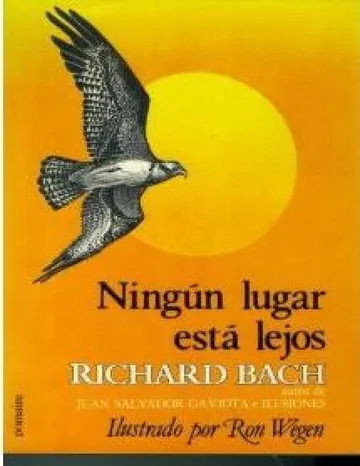 Ningún lugar está lejos de Richard Bach, portada del libro