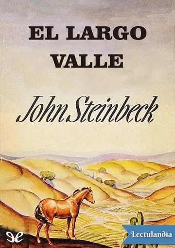 El largo valle de John Steinbeck, portada del libro