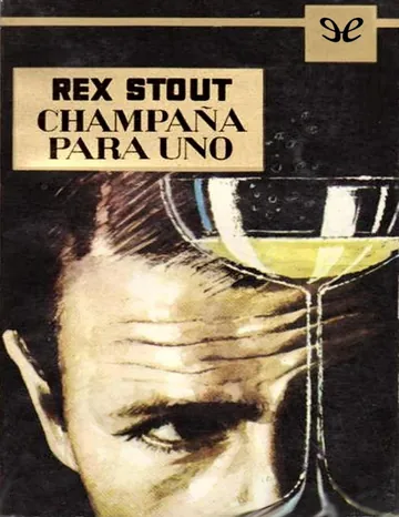 Champaña para uno de Rex Stout, portada del libro