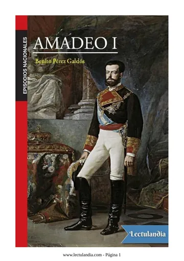 Amadeo I de Benito Pérez Galdós, portada del libro