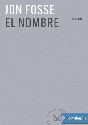 El nombre de Jon Fosse, portada del libro