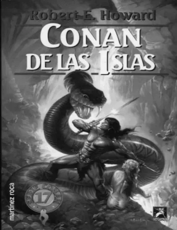 Conan de las islas de Robert E Howard, portada del libro