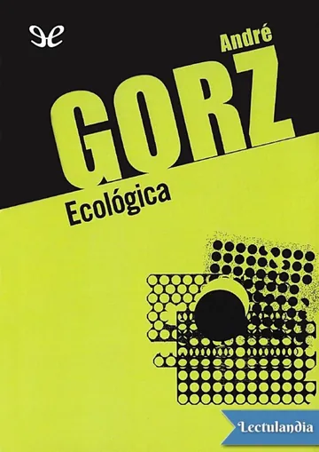 Ecológica de André Gorz, portada del libro