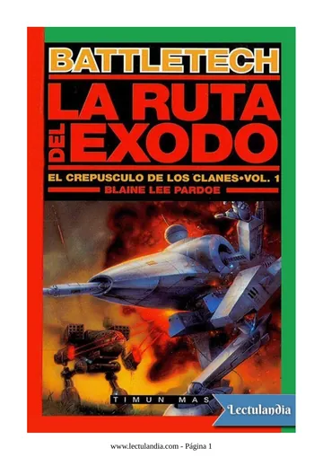 La ruta del Éxodo de Blaine Lee Pardoe, portada del libro