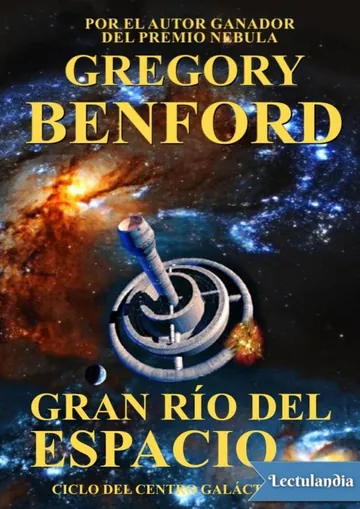 El gran río del espacio de Gregory Benford, portada del libro