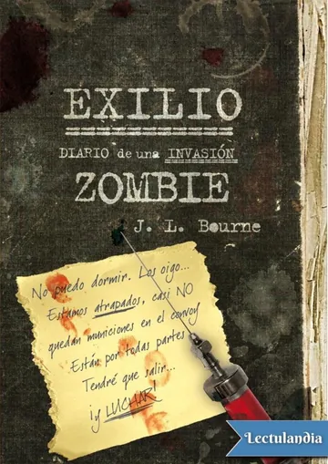 Exilio: Diario de una invasión zombie de J. L. Bourne, portada del libro