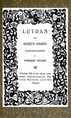 Letras de Rubén Darío, portada del libro