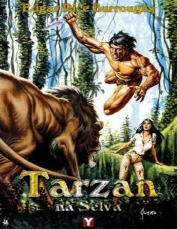 Tarzan na Selva de Edgar Rice Burroughs, portada del libro
