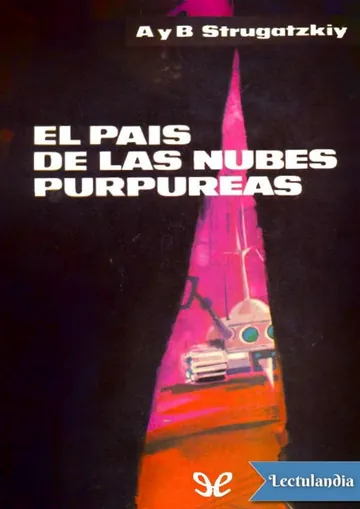 El país de las nubes purpúreas de Arkadi Strugatsky, portada del libro