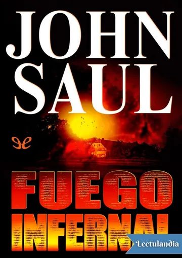 Fuego infernal de John Saul, portada del libro