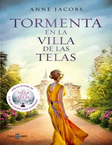 Tormenta en la villa de las telas de Anne Jacobs, portada del libro
