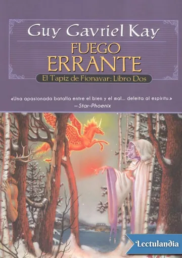 Fuego Errante de Guy Gavriel Kay, portada del libro