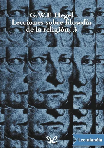 Lecciones sobre filosofía de la religión 3 de Georg Wilhelm Friedrich Hegel, portada del libro