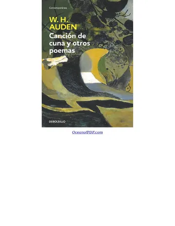 Canción de cuna y otros poemas de W.H. Auden, portada del libro