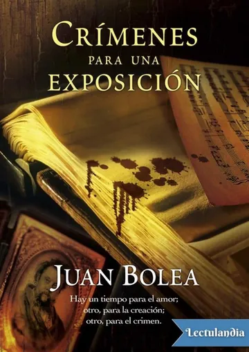Crímenes para una exposición de Juan Bolea, portada del libro