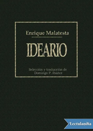 Ideario de Enrique Malatesta, portada del libro