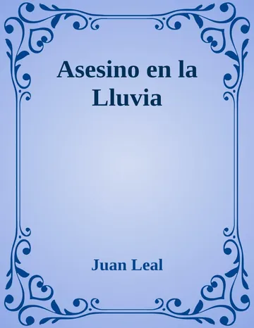 Asesino en la Lluvia de Juan Leal, portada del libro