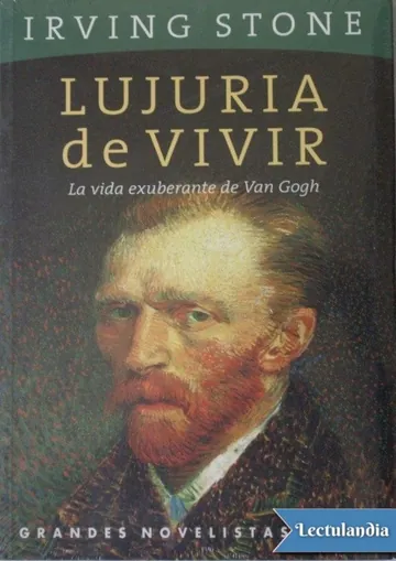 Lujuria de vivir de Irving Stone, portada del libro