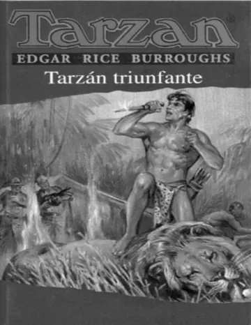 Tarzan Triunfante de Edgar Rice Burroughs, portada del libro