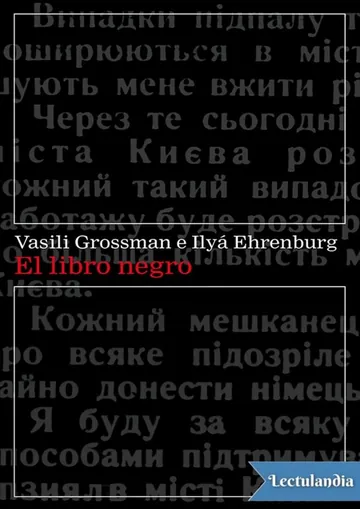 El libro negro de Vasili Grossman, portada del libro