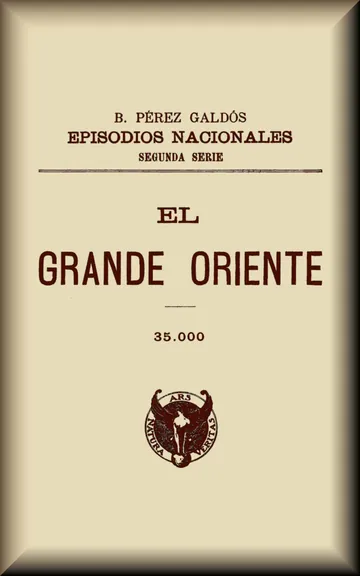 El Grande Oriente de Benito Pérez Galdós, portada del libro