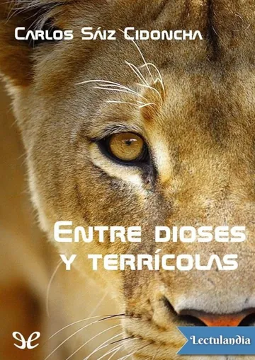 Entre dioses y terrícolas de Carlos Sáiz Cidoncha, portada del libro