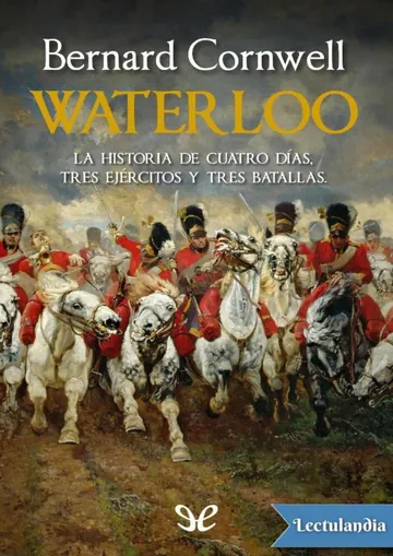 Waterloo de Bernard Cornwell, portada del libro