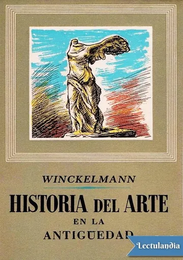 Historia del Arte de la Antigüedad de Johann Joachim Winckelmann, portada del libro