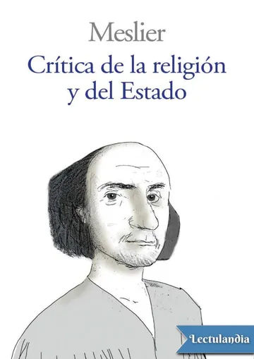 Crítica de la Religión y del Estado de Jean Meslier, portada del libro