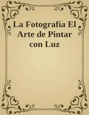 La Fotografía El Arte de Pintar con Luz de F Sainz, portada del libro