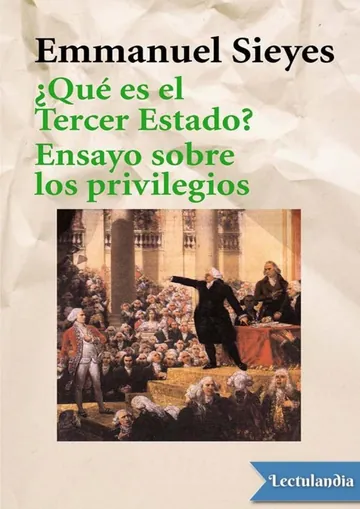 ¿Qué es el Tercer Estado? & Ensayo sobre los privilegios de Emmanuel Joseph Sieyes, portada del libro