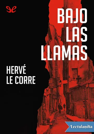 Bajo las llamas de Hervé Le Corre, portada del libro