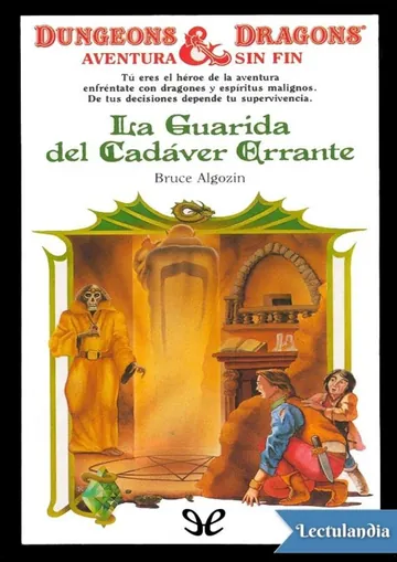 La guarida del cadáver errante de Bruce Algozin, portada del libro